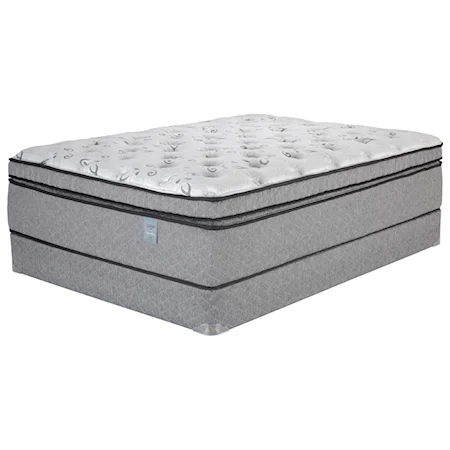 Twin Euro Top Coil on Coil Luxury Mattress and 9" Heavy Duty Wood Foundation